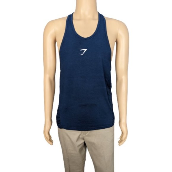 Gymshark Navy React Stringer Tank S - Picture 1 of 8
